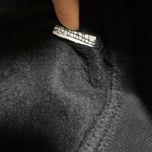 Women's Zara Cropped Turtleneck Sweatshirt Black Long Sleeves Size S - Picture 5 of 8